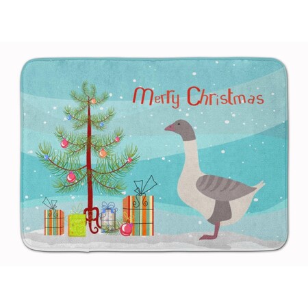 Carolines Treasures Buff Grey Back Goose Christmas Machine Washable Memory Foam Mat BB9268RUG
